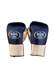 Ensemble de boxe en cuir de vache véritable en gros, fermeture à lacets, logo personnalisé, sangle réglable, pas de boxe, pas de vie, ensemble d'entraînement - Product Image 3