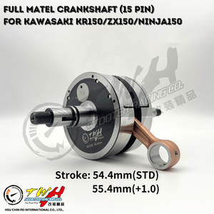 เพลาข้อเหวี่ยงโลหะเต็มรูปแบบ 15 พิน สำหรับรถจักรยานยนต์แข่ง TWH KR150 สำหรับ KAWASAKI - Product Image 2