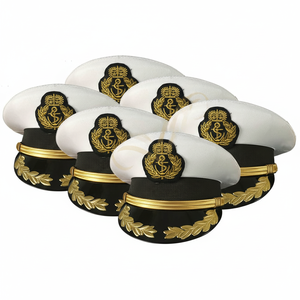 Chapeaux d'uniforme de vente pour agents de sécurité avec broderie 3D - Product Image 3