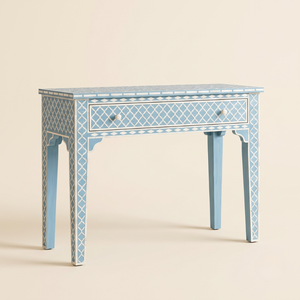 Wholesale Bone Inlay Wooden Modern Antique 1 <b>Drawer</b> Console Table Furniture Entryway Decor Living Room Decor Bone Inlay <b>Desk</b> - Product Image 2