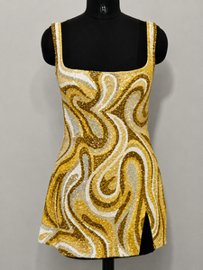 Mini robe de soirée rose brodée de paillettes, sans manches, moulante, robe de cocktail pour femmes, robe courte de fête, maillot de bain - Product Image 6