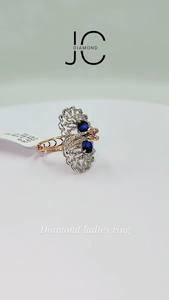 Elegantes anillos de cóctel de oro rosa para mujer con diamantes elegantes Anillos de diamantes de diseño de moda - Product Image 2