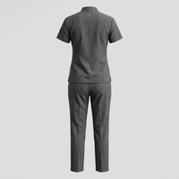 Conjuntos de Uniformes Médicos Más Vendidos con Bolsillos, 100% Algodón Spandex de Alta Calidad, Detección de Agujas, Unisex, Uniformes de Hospital de Verano