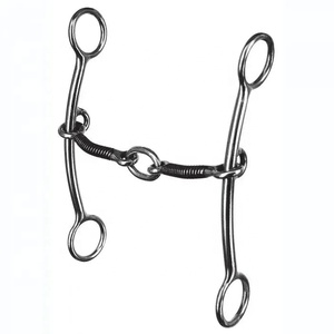 Bocado de Acero Inoxidable TOUGH TACK con Anillo en D y Boquilla con Rodillo para Caballos - Product Image 6