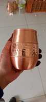 Vaso de Cobre Puro Hecho a Mano, Apto para Lavavajillas y Portátil, Nuevo Diseño para Hoteles, Gran Venta