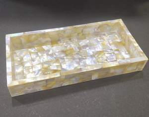 Nouvelle arrivée : Plateau de service en MOP avec poignée, plateau multifonction pour la maison et la table à manger - Product Image 6