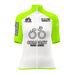 Jersey de Ciclismo para Mujer, Impresión por Sublimación, Manga Corta, Cierre Completo, Poliéster y Elastano, Fabricante OEM ODM de Marca Privada - Product Image 2