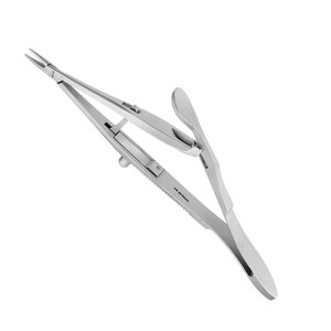 Portaagujas Quirúrgico Manual Kalt de Precisión, Recto, 14 cm, Acero Inoxidable, Alta Calidad, Instrumento con Certificación CE - Product Image 2