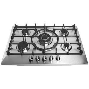 Table de cuisson à gaz encastrable haut de gamme à 5 brûleurs avec brûleurs haute puissance, plaque de cuisson élégante pour cuisines modernes - Product Image 3