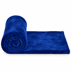 Manta de Felpa Azul Egipcio, Manta de Franela, Manta Tejida Personalizada para el Hogar y Viajes - Product Image 4