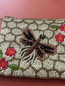 กระเป๋าโท้ทลายการ์ตูนสไตล์คลาสสิกทำมือ พิมพ์แบบ Letterpress ประดับลูกปัด พร้อมกระเป๋าใส่เหรียญปักโลโก้ตามสั่ง โปรโมชั่นพิเศษ - Product Image 3