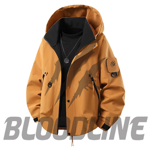Chaqueta Bomber para Hombre BLOODLINE, Impermeable, Transpirable, Cortavientos, Formal de Invierno, Corte Regular, Exterior de Poliéster, Cierre de Cremallera - Product Image 3
