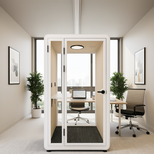 ตู้โทรศัพท์อะคูสติกแบบเดี่ยวพร้อมหูฟังสำหรับสำนักงานที่ทันสมัยมีการแยกเสียงที่ดีเยี่ยม - Product Image 3