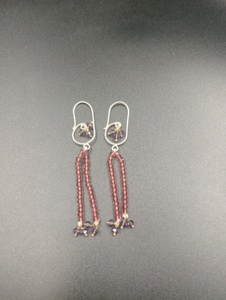 Boucles d'oreilles pendantes en forme de goutte d'eau plaquées or Amaira Jewels, bijoux minimalistes pour femmes, perles perlées, à porter tous les jours, pour les occasions hindoues - Product Image 5