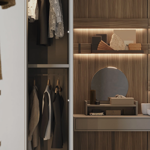 Armario de Madera Europeo Moderno Personalizado JY Project, Armario Plegable con Puertas Abatibles de Aglomerado para Dormitorio, Muebles para Hotel y Villa 3 - Product Image 2