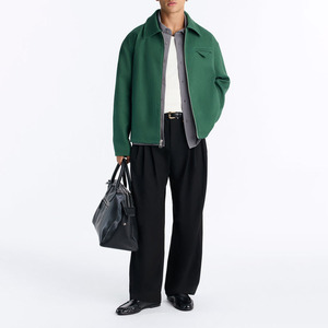 Premium Solid Mandarin Collar Casual <b>Bomber</b> <b>Jacket</b> Men <b>Vintage</b> OEM Custom <b>Jacket</b> Breathable Outerwear Men's <b>Jacket</b> - Product Image 4
