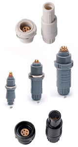 Conector Médico de Empuje y Extracción de Plástico Macho/Hembra de la Serie <span class=keywords><strong>0P</strong></span> 1P 2P 3P 4P PAG PKG de 2-14 Pines, Protección IP64, -50C +150C - Product Image 4
