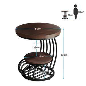 Table de jardin ronde moderne de luxe en fonte avec piétement en acier inoxydable écologique Zahid Exports - Product Image 4