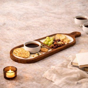 Bandeja de Servir Rectangular de Madera Ecológica, Moderna y de Lujo - Product Image 4