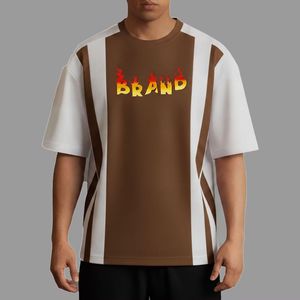 260 Gsm Heavyweight Cotton 100% Cotton Oversized T-Shirt For Men Drop Shoulder Customized Screen Print <b>Baggy</b> <b>Tshirts</b> For Sale - Product Image 4