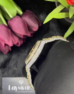 Reloj Mecánico Analógico ETA de Lujo con Diamantes Moissanite, Acero Inoxidable con Revestimiento de Oro Rosa, Cristal de 20 mm, Resistente al Agua 100 Bar - Product Image 5