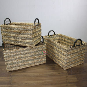 Panier de rangement en osier artificiel en forme de citrouille avec couvercles, Artex Dong Thap Factory, SD7359A, flexible et multifonctionnel - Product Image 4