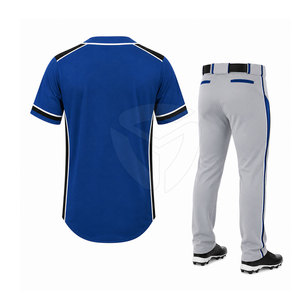 Men Baseball Jersey And Pants Uniform Set Custom Printed Button Shirt <b>Athletic</b> Sports Wear For Teams And Daily Practice - Product Image 2