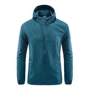 Chaqueta Cortavientos Casual para Hombre, Sublimada, de Soft Shell, Uniforme de Trabajo, Impermeable, con Cierre, de Poliéster - Product Image 1