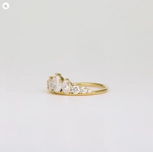 Moissanite Stone <b>Ring</b> for Women 925 Sterling Silver Yellow <b>Gold</b> Plated Engagement <b>Ring</b> Elegant Wedding Promise Jewelry - Product Image 3