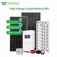 Batterie LiFePO4 haute tension ESS 50KW 128KWH BESS Système de stockage d'énergie solaire 8000 cycles Garantie 10 ans Commercial Industriel