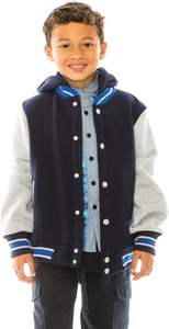 Chaquetas de Béisbol Bordadas e Impresas para Niños, Chaqueta Varsity de Algodón para Jóvenes, Ropa Casual de Invierno Personalizable para Niños - Product Image 3