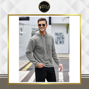 ข้อเสนอสุดพิเศษสำหรับเสื้อฮู้ดดี้และเสื้อสเวตเชิ้ตผ้าวาฟเฟิลทรงสลิมฟิตน้ำหนักเบาคุณภาพเยี่ยมสำหรับผู้ชาย จากผู้ผลิตชั้นนำ - Product Image 4