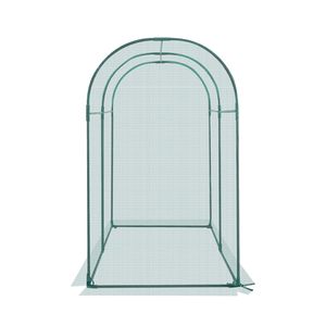 Gabbia per colture alta 5,9 x 2,98 x 4,9 piedi resistente al vento con porta con cerniera, facile da installare, tenda di protezione per piante da giardino esterno con rete - Product Image 6