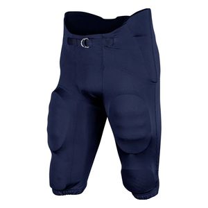 Pantalon de football américain blanc avec empiècements latéraux en maille respirante et rembourrage intégré résistant aux chocs pour les équipes jeunes et universitaires - Product Image 5