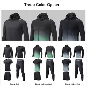 Conjunto Deportivo de 4 Piezas para Hombre, Ropa Deportiva de Compresión Ajustada para Entrenamiento, Fitness y Gimnasio - Product Image 6