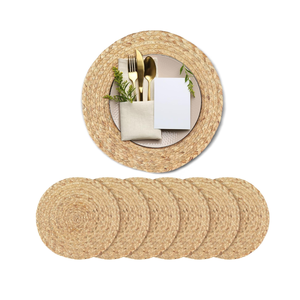 Top Selling Woven Water Hyacinth Round Placemat <b>Table</b> <b>Mats</b> for Dining & Kitchen Decor Wholesale from Vietnam - Product Image 1