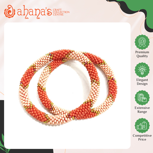 Highest Quality Wholesale Manufacturer Ahana's Trendy Handmade Women's Glass <b>Beads</b> Crochet with Needle Beaded <b>Bracelets</b> Nepal - Product Image 2