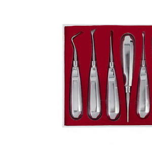 Dental Surgical Instruments <b>Set</b> 5Pcs Stainless Steel Manual Tooth Extraction Tools Ergonomic Grip CE Certified Class I - Product Image 3