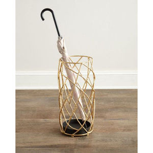 <b>Round</b> Shape Net Design Golden Metal Umbrella Stand Suitable For Homes Offices Hotels And Commercial Spaces Umbrella Stand - Product Image 6