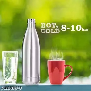 Stainless Steel <b>Water</b> <b>Bottle</b> <b>1Ltr</b> Capacity Minimalist Design Travel Use luxury <b>water</b> <b>bottle</b> Eco-friendly health drinking - Product Image 2