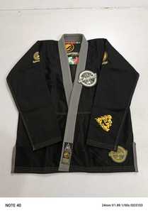 Ensemble Kimono de Jiu-Jitsu Officiel Gracie Barra Bleu Marine Storm, Modèles Single, Double et Pearl Wave, Tenue de Compétition Complète GI Bleue - Product Image 2
