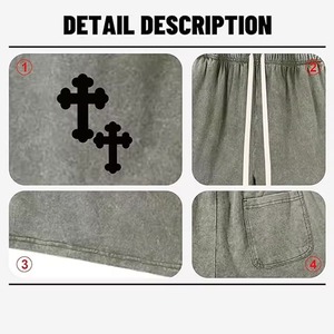 กางเกงขาสั้นออกกำลังกายเอวกลางสไตล์ลำลองแนวสตรีทปี 2026 ลายเรียบ ผ้าถักตาข่าย ระบายอากาศได้ดี ผ้าฝ้าย 100% เอวยางยืด - Product Image 5