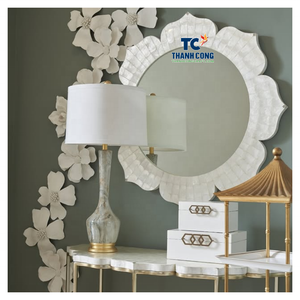 Espejo de Nácar de Fabricante OEM, Línea de Regalos Personalizados, ESPEJO DE MANO PERSONALIZADO CON PERLAS, Vietnam - Product Image 1