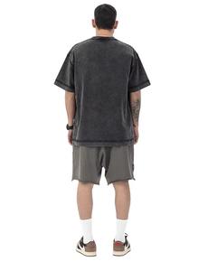 T-shirts vintage oversize unis, 270 g/m², 100 % coton, épais, avec broderie et surpiqûres contrastées - Product Image 2