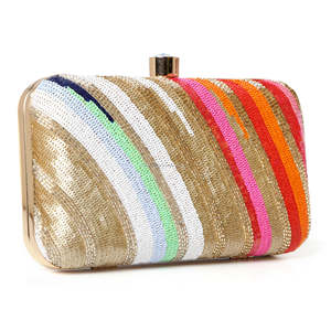 Pochette de soirée indienne pour femme avec broderie, sac à main pour mariage et fête, pour acheteurs en gros - Product Image 1