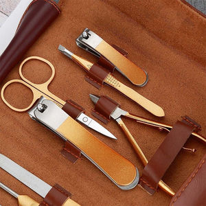 Travel Manicure Pedicure Set Compact Stainless Steel <b>Nail</b> Grooming Tools <b>Kit</b> with Clipper Nipper Scissors File and Tweezers - Product Image 4