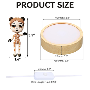 Lámpara LED 3D con Forma de Jirafa, Luz Nocturna con Cable USB Tipo A, Control de un Botón, Brillo Suave, Tamaño Pequeño, Decoración para Dormitorio y Regalo - Product Image 5