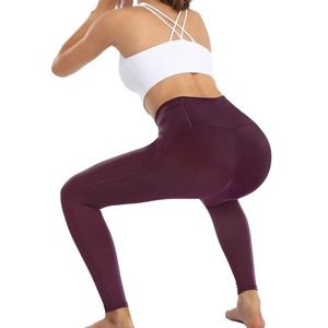 Leggings de yoga personnalisés pour femmes en gros FLY HUMBLE SPORTSWEAR Spandex/Polyester 230gsm Double brossé Soie de lait Prix bas - Product Image 2