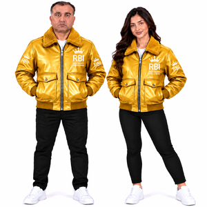 Wholesale New Innovations Men Women Genuine Leather <b>Pilot</b> Bomber <b>Jacket</b> Winter Casual 2026 High Quality Windproof Waterproof - Product Image 4