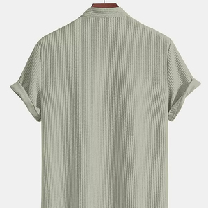 Camisa Casual de Corte Regular para Hombre en Polialgodón |   Elegante |   Impreso |   Sólido |   Manga Corta |   A la moda - Product Image 2